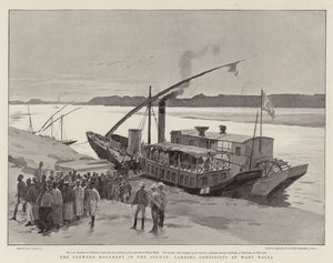 The Forward Movement in the Soudan, Landing Conscripts at Wady Halfa